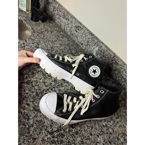 Converse Leather High Top Sneakers - Picture 4 of 7